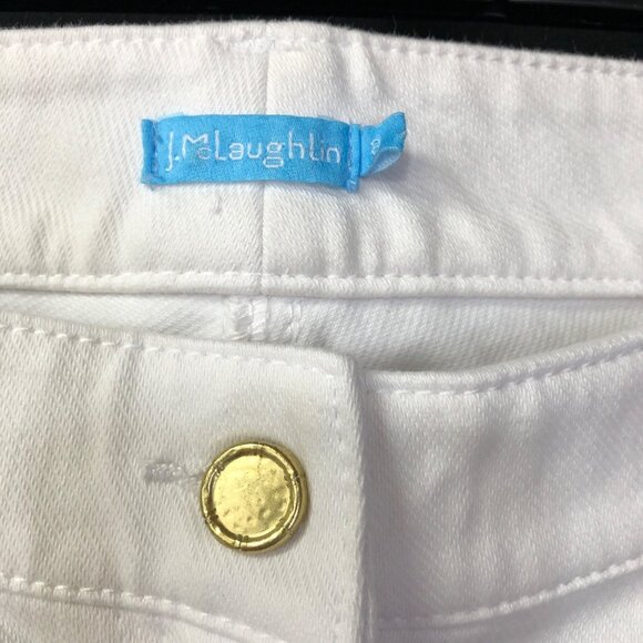 J McLaughlin Stretch Slim Leg white denim‎ Jeans 8 - Picture 9 of 10